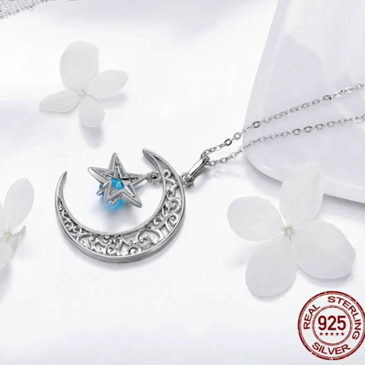 Celestial Glow Jewelry Necklace – Real 925 Sterling Silver,  with ZC