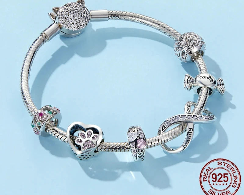 925 Sterling Silver Charm Collection Jewelry Beads for Bracelets