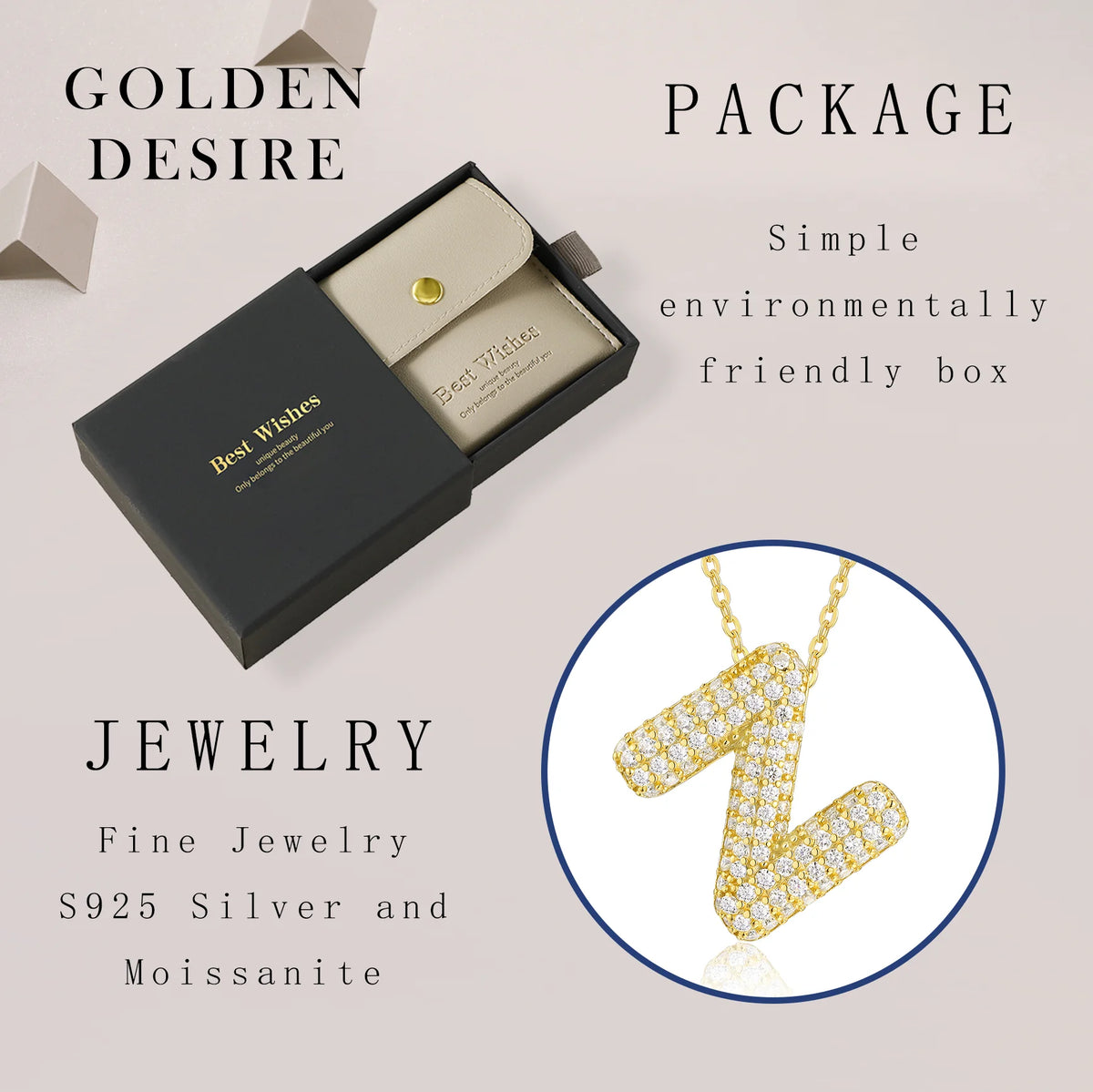 Personalized Alphabet Jewelry Pendant Collection