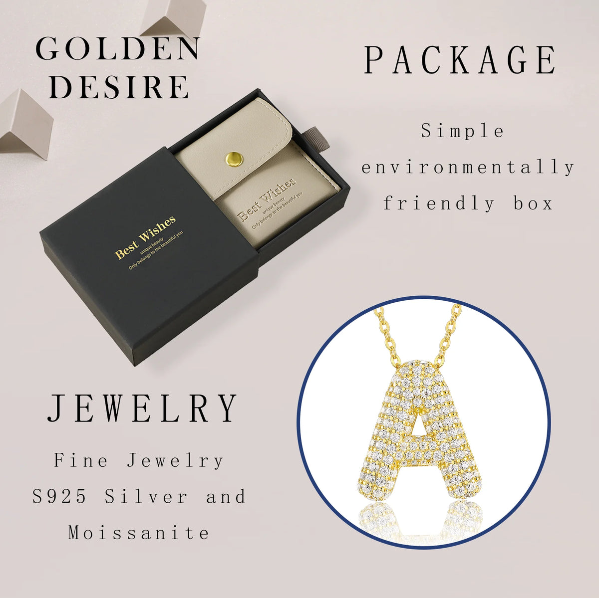 Personalized Alphabet Jewelry Pendant Collection