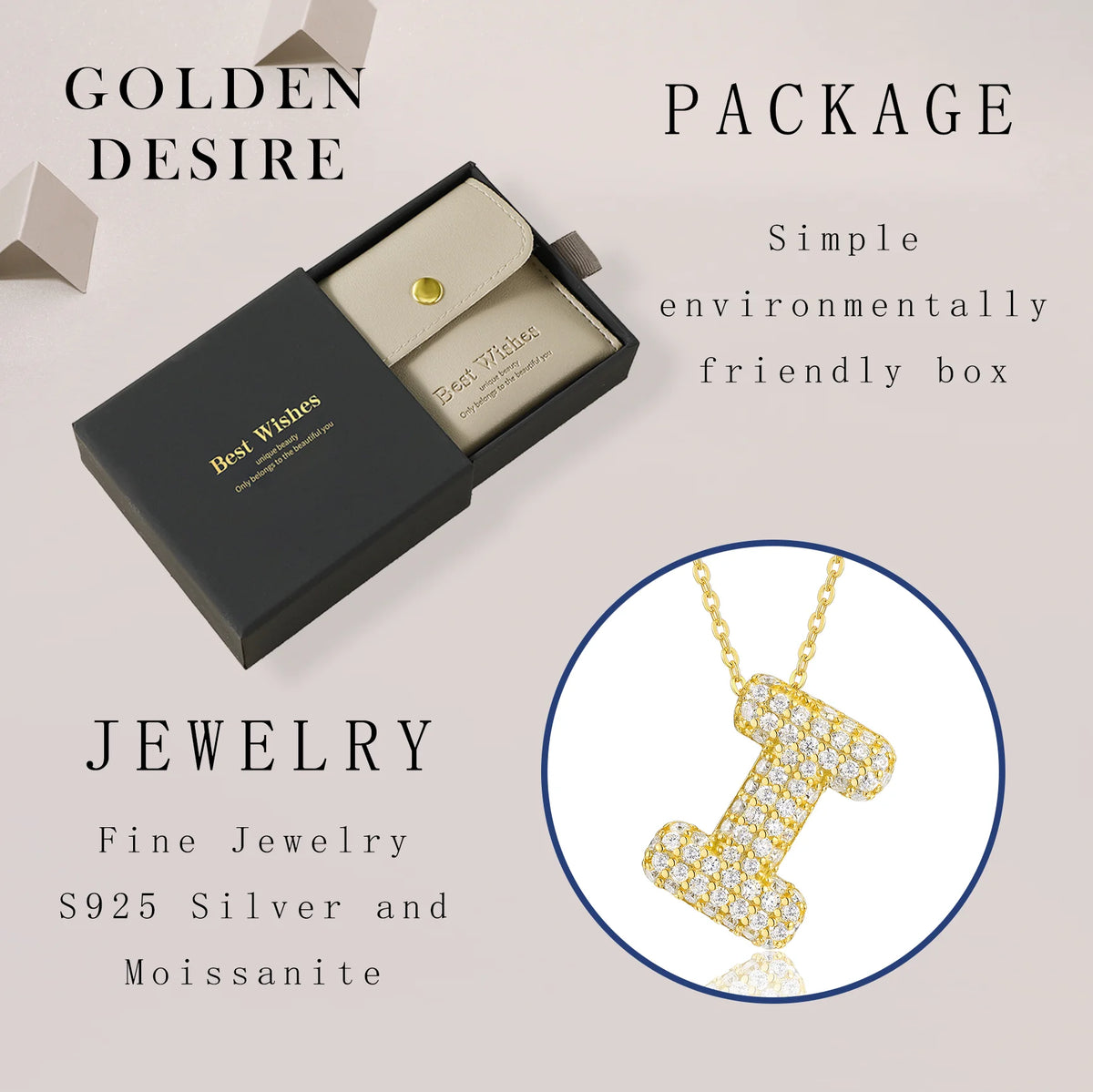 Personalized Alphabet Jewelry Pendant Collection