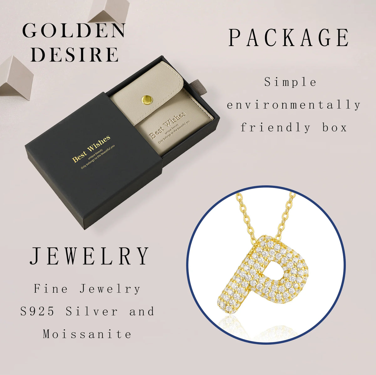 Personalized Alphabet Jewelry Pendant Collection