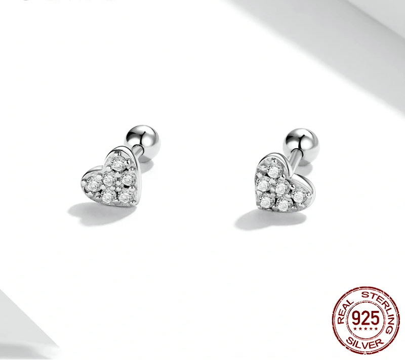 925 Sterling Silver Butterfly Star Snowflake Stud Earrings Jewelry Gift For Women
