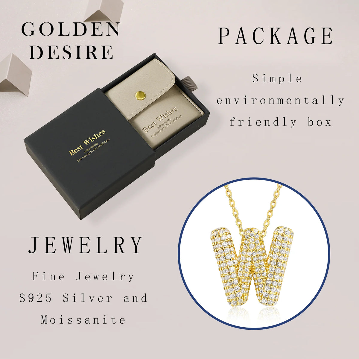 Personalized Alphabet Jewelry Pendant Collection