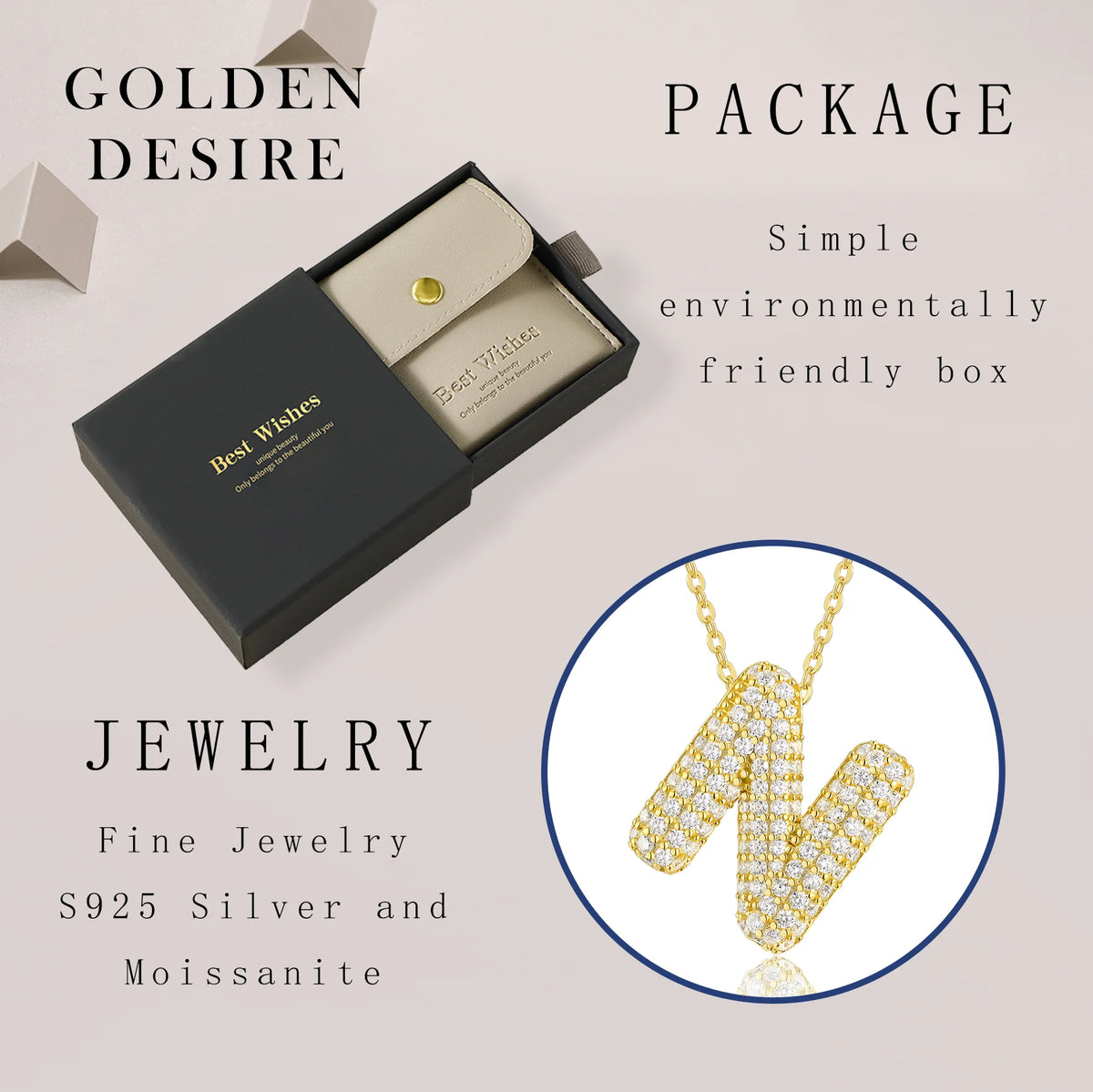 Personalized Alphabet Jewelry Pendant Collection