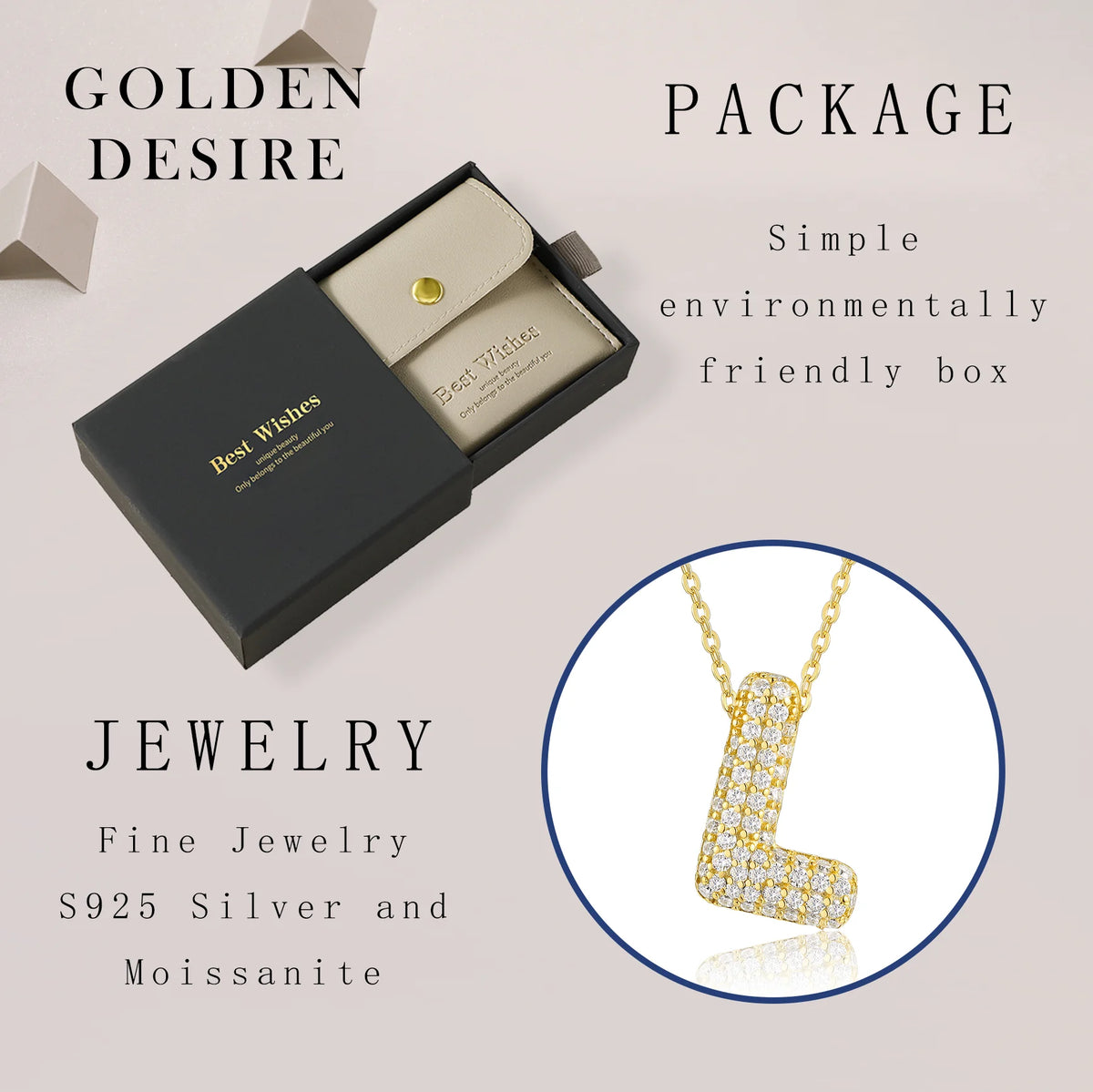 Personalized Alphabet Jewelry Pendant Collection