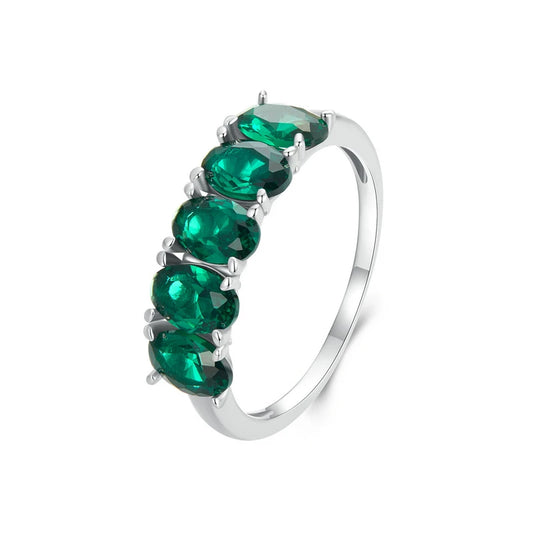Luxurious Green Zircon Rings/ Fine Jewelry