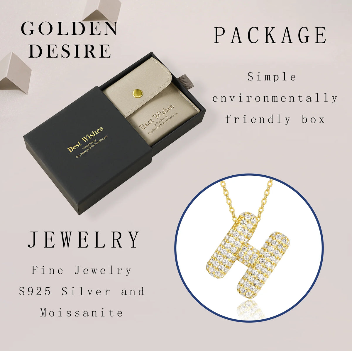 Personalized Alphabet Jewelry Pendant Collection